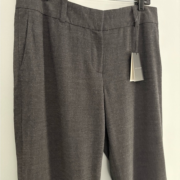 Ann Taylor Charcoal Crepe Melange Wool Signature Trousers Size 10 - Picture 4 of 12